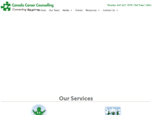 Tablet Screenshot of canadacareercounselling.com